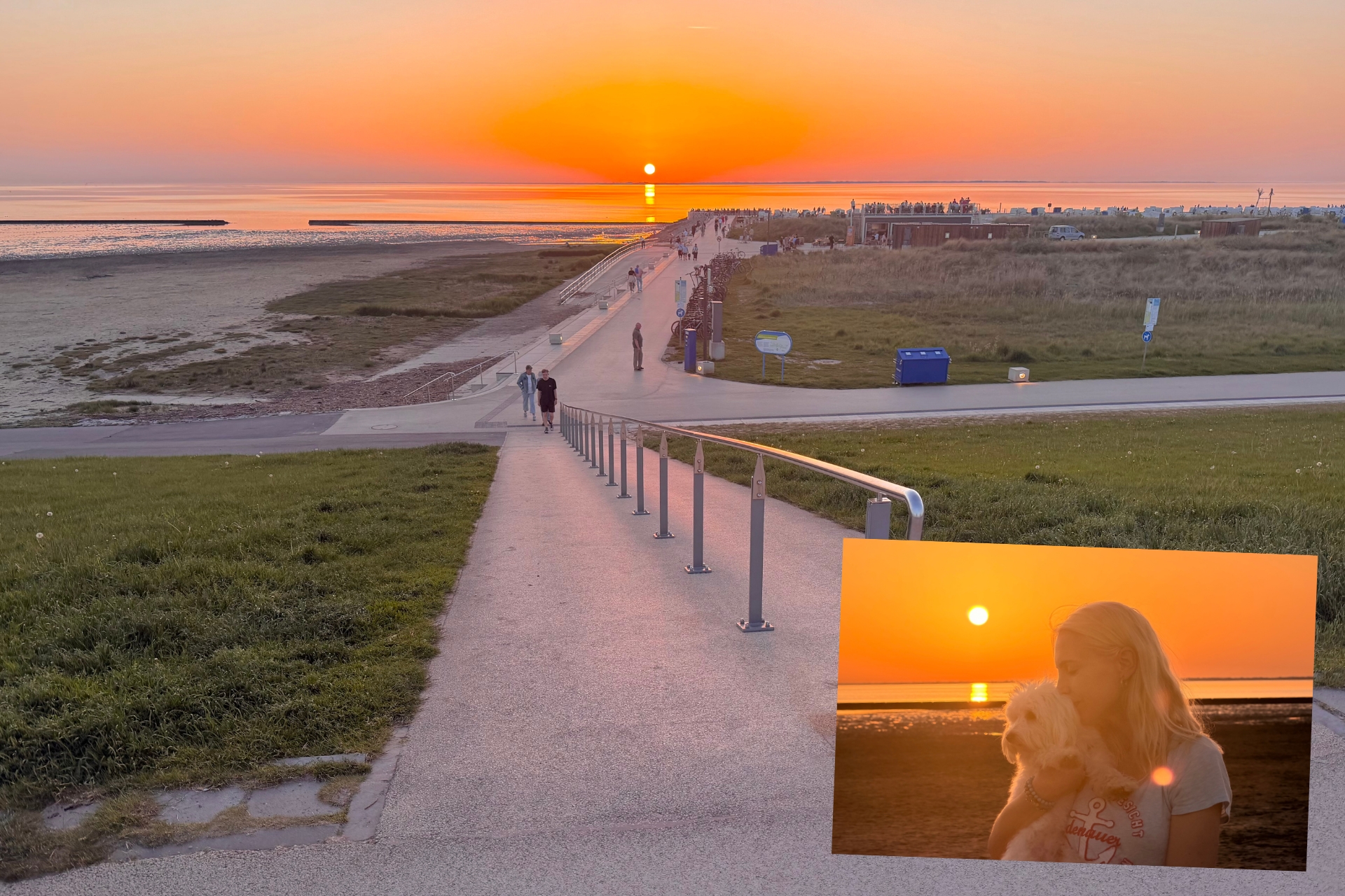 Norddeich bei Sonnenuntergang