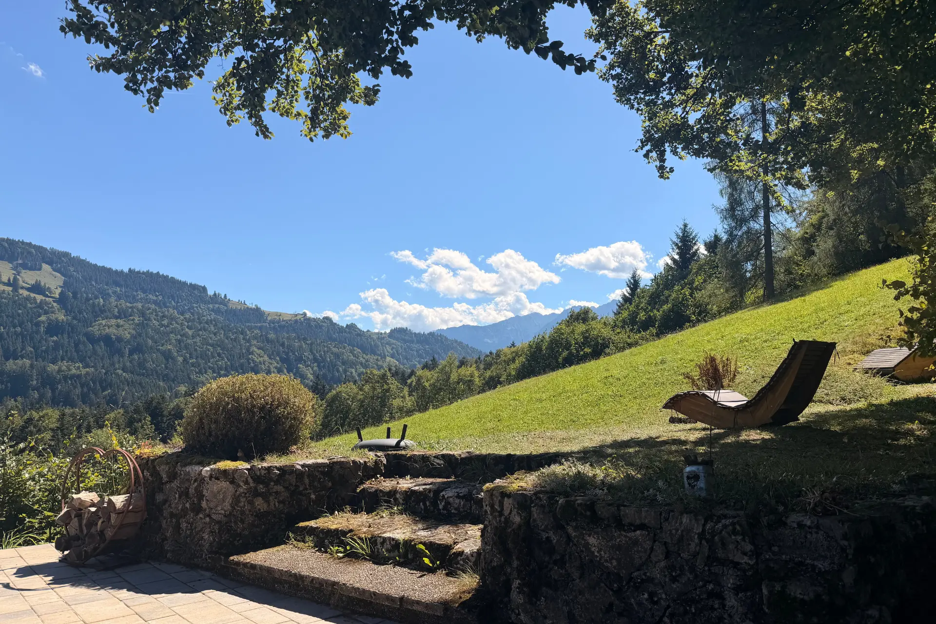 Ausblick Mountain Retreat Center auf den Zahmen Kaiser