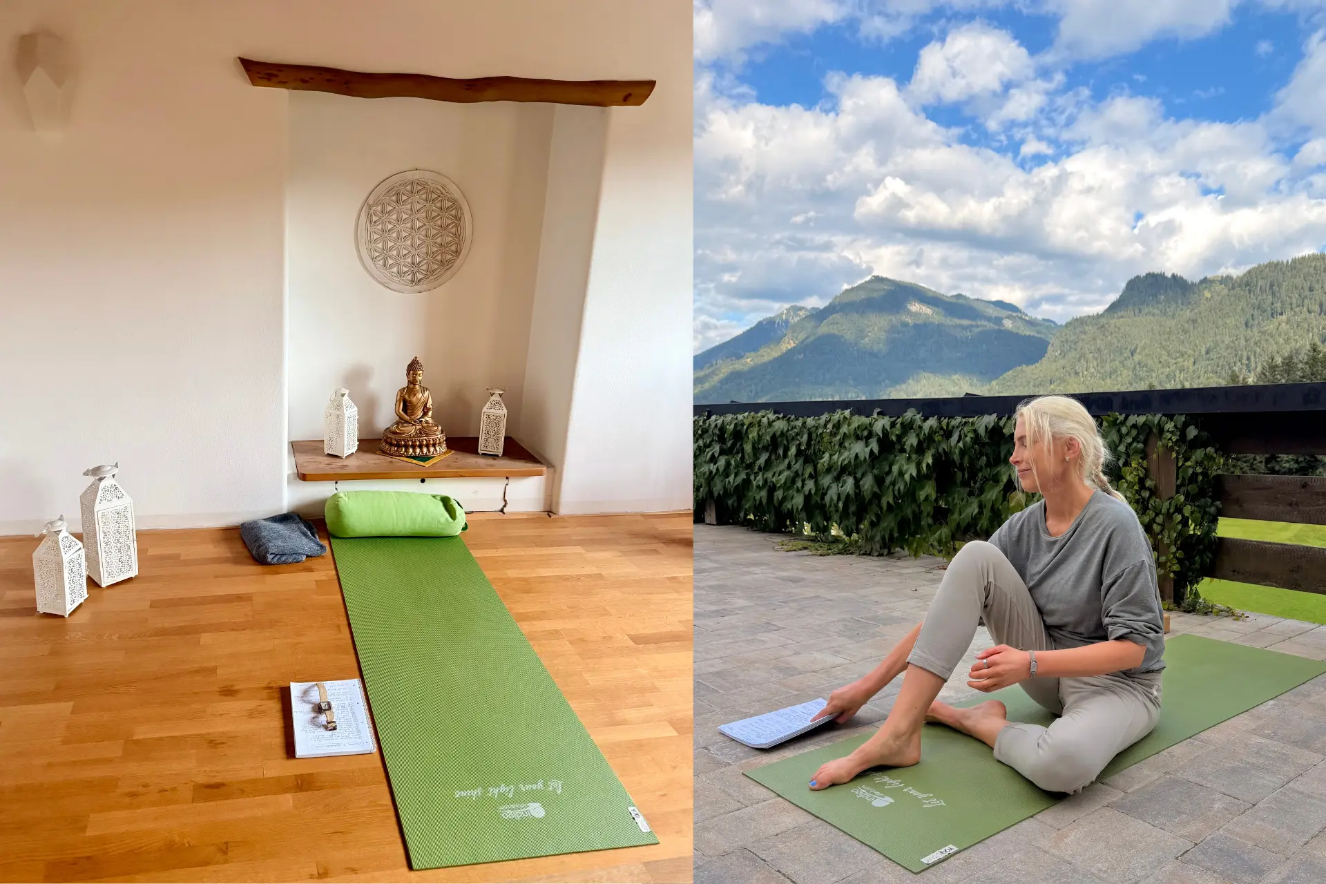 Elischeba Wilde als Lehrerin im Yoga Retreat in Bayern